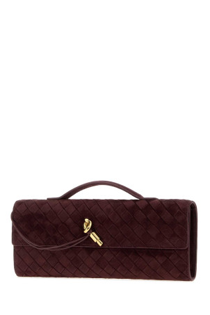 Burgundy suede Andiamo handbag BOTTEGA VENETA (741511V60F1)