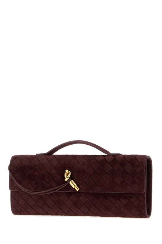 Burgundy suede Andiamo handbag BOTTEGA VENETA (741511V60F1)