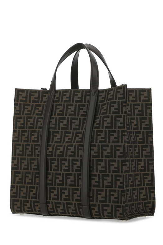 Embroidered canvas shopping bag FENDI (7VA390AG0M)