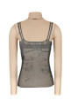 Printed stretch tulle top BALENCIAGA (8292144F4B4)
