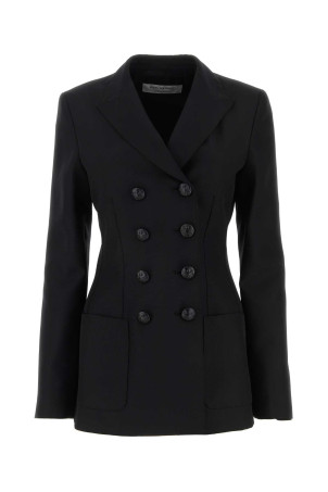 Black grain de poudre blazer Black PHILOSOPHY DI LORENZO SERAFINI (A05025727)