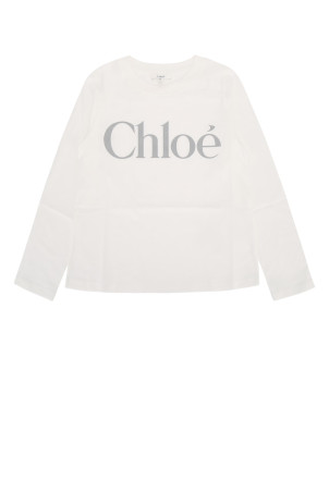 LONG SLEEVE T-SHIRT White CHLOE KIDS (C21299)