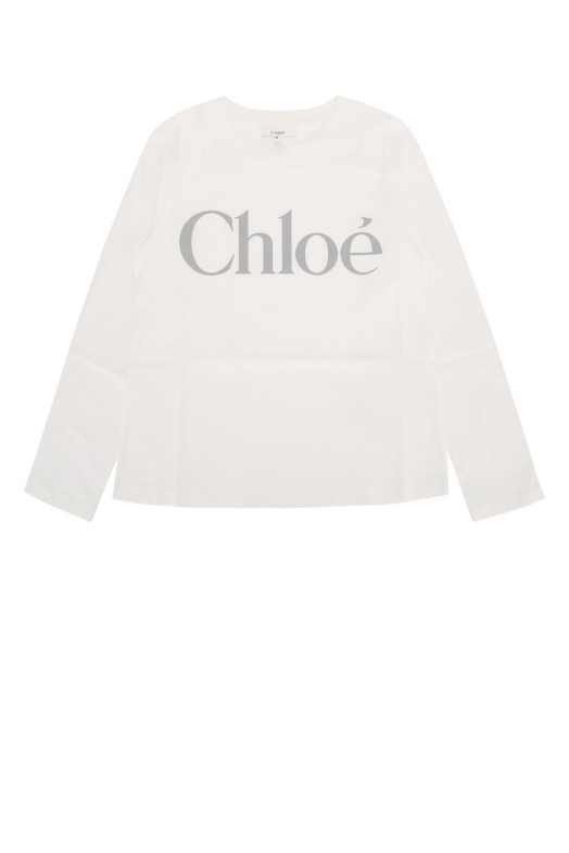 LONG SLEEVE T-SHIRT White CHLOE KIDS (C21299)