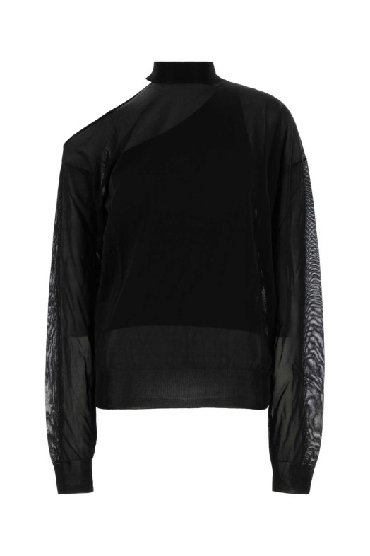 Black viscose sweater Black FENDI (FZXF68B1ID)