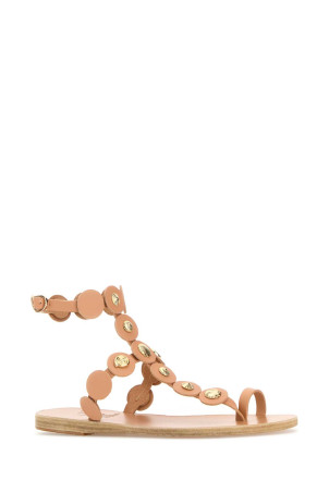 Peach leather thong sandals Brown ANCIENT GREEK (MADISON)