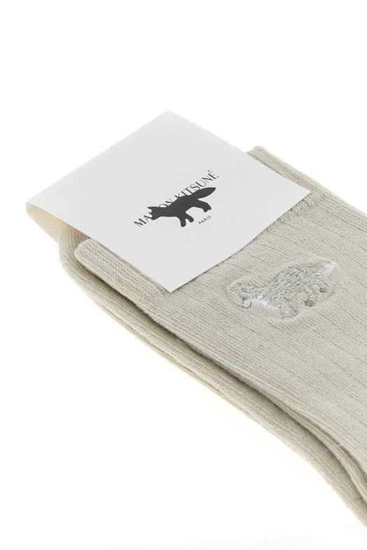 Носки из смеси хлопка и эластана с песочным принтом MAISON KITSUNE (MRUAS04KT1124)