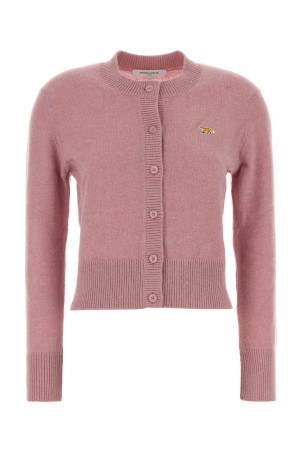 Pink wool cardigan MAISON KITSUNE (PW00506KT1006)