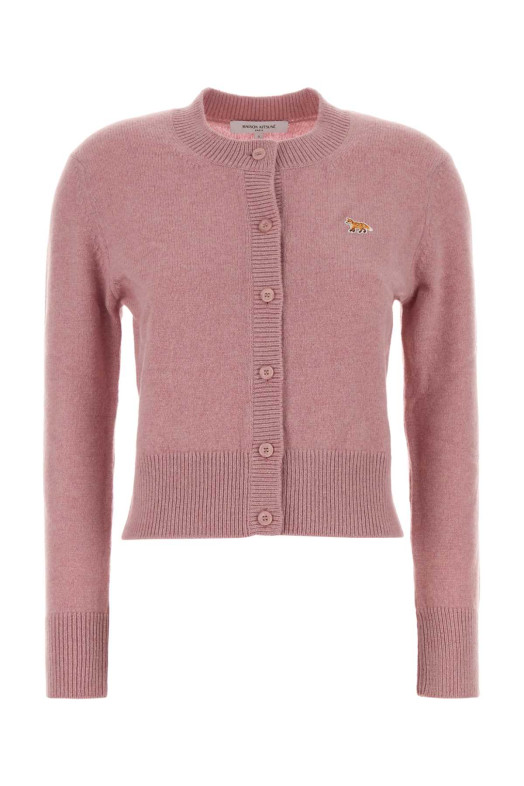 Pink wool cardigan MAISON KITSUNE (PW00506KT1006)
