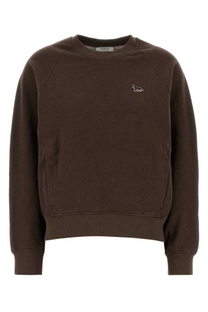 Brown cotton sweatshirt MAISON KITSUNE (QW00303KM0342)