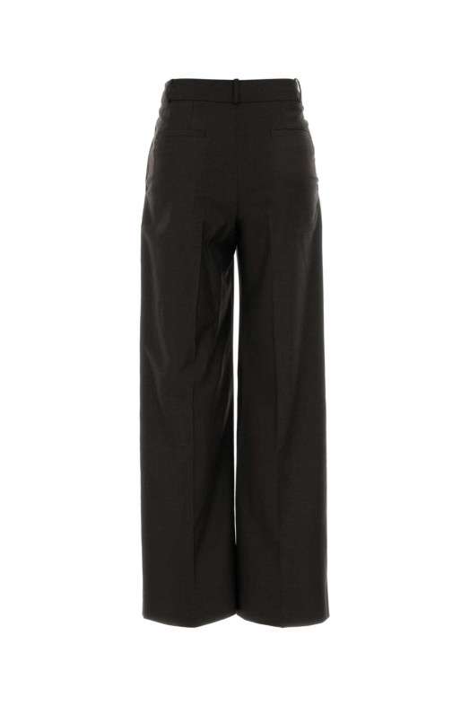 Charcoal wool Sbiru palazzo pant LOULOU DE SAISON (SBIRULDS)
