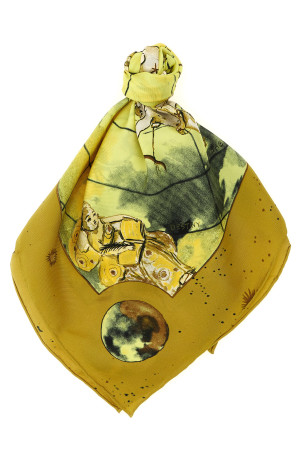 'Zodiac Flag' scarf Yellow
