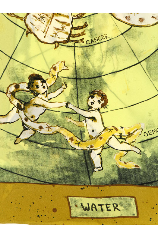 'Zodiac Flag' scarf Yellow