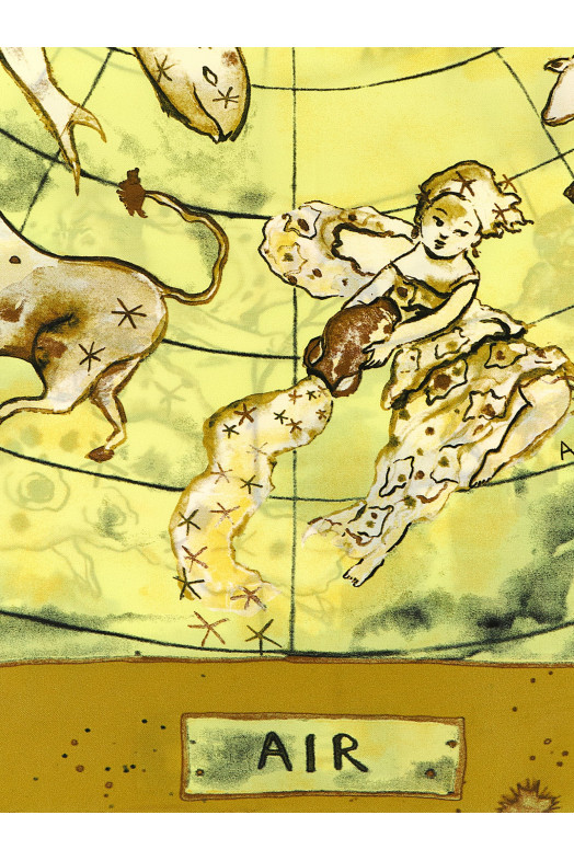 'Zodiac Flag' scarf Yellow