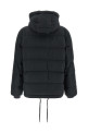 Down jacket with knit and jewel details Black