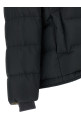 Down jacket with knit and jewel details Black