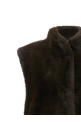 Куртка из искусственного меха коричневого цвета MK2588ARMYGREEN