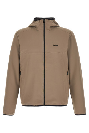 'Litewear' hooded jacket Beige