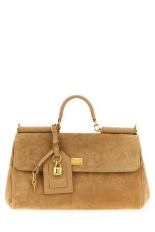 'My Sicily' suede handbag Beige
