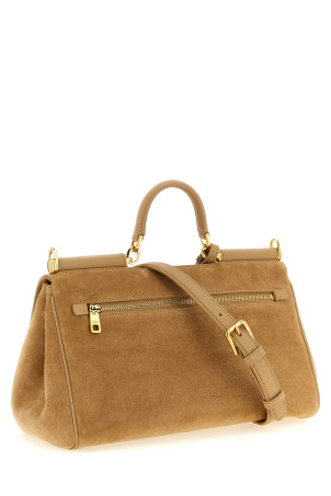 'My Sicily' suede handbag Beige