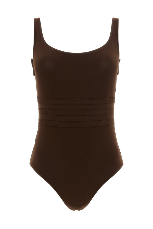 'Asia' one-piece swimsuit Brown