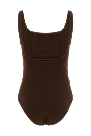 'Asia' one-piece swimsuit Brown