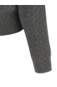 Кардиган с ребристой вязкой и кожаными вставками, серый BRUNELLO CUCINELLI M1E224716CZN54