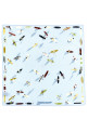 'En Attendant la Vague' scarf BLUE