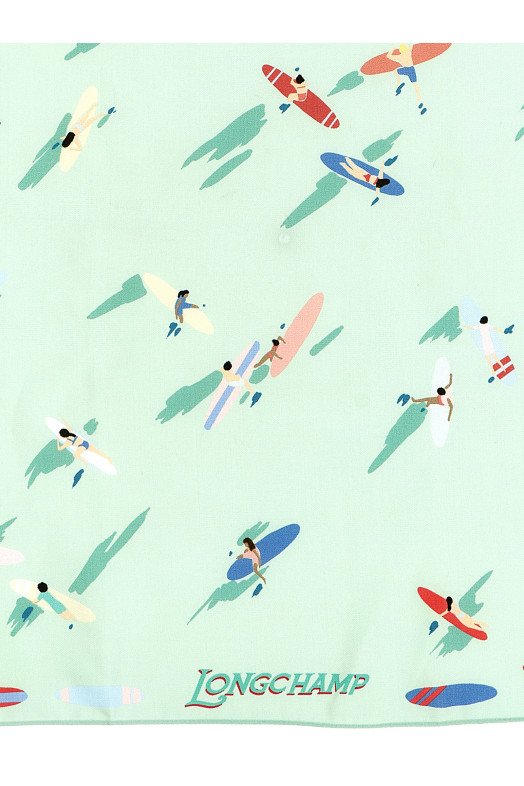 'En Attendant la Vague' print scarf Multicolor