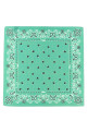 'French Bandana' print scarf  Green