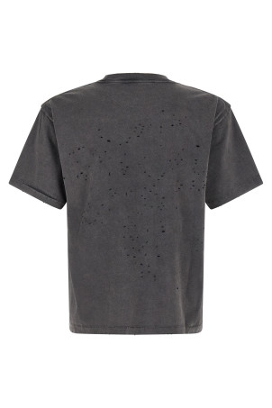 T-shirt with openwork details Gray
