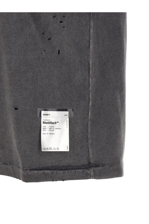 T-shirt with openwork details Gray