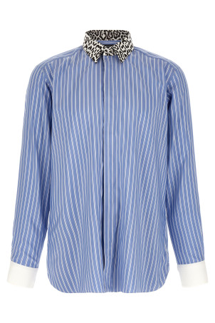 Animal print collar shirt Multicolor
