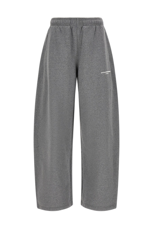 Logo fleece pants Gray