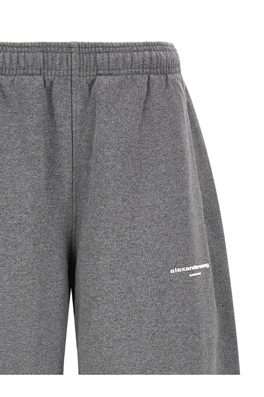 Logo fleece pants Gray