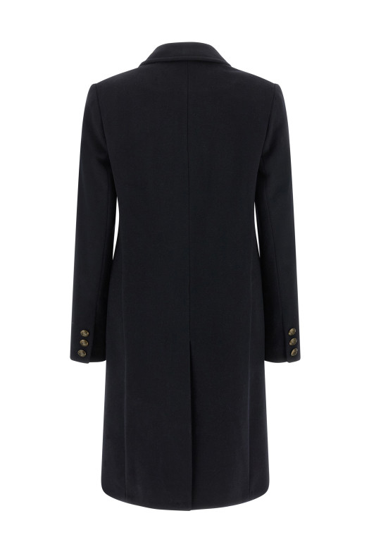 Coat with embroidery Blue