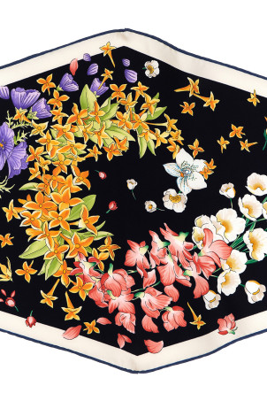 'Primavera' print diamond scarf Multicolor