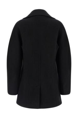 'Rounded Peacoat' coat Black