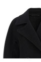 'Rounded Peacoat' coat Black