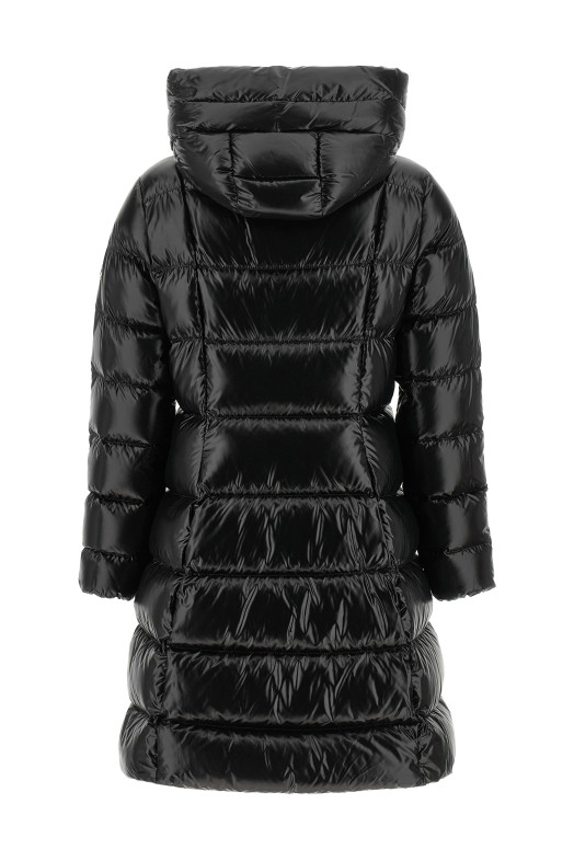 'Marusse' down jacket with Chevron quilting Black
