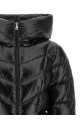 'Marusse' down jacket with Chevron quilting Black