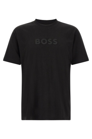 Футболка з принтом у вигляді логотипу, чорна HUGO BOSS 50553652001