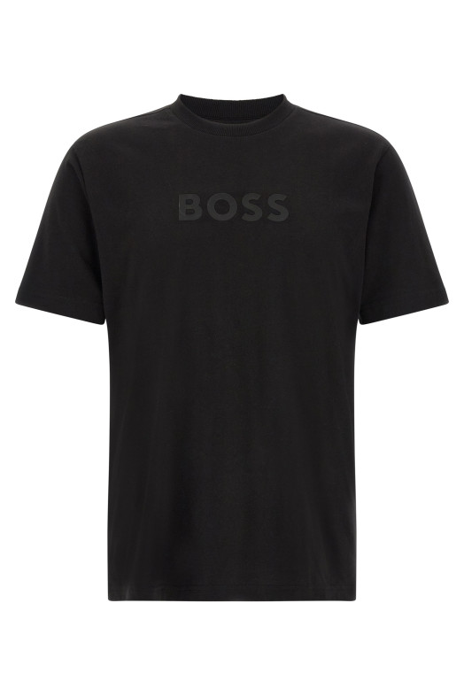 Logo print T-shirt Black