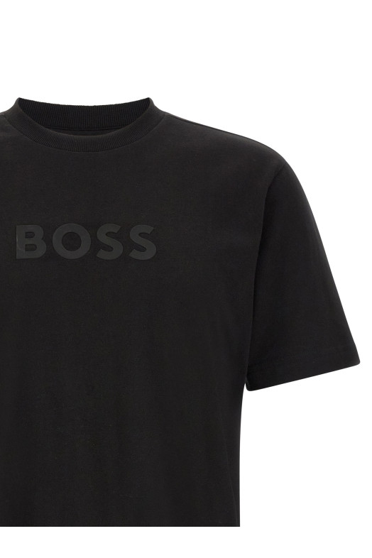 Logo print T-shirt Black