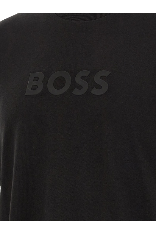 Logo print T-shirt Black