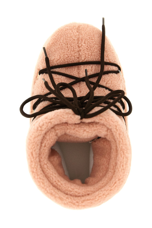 Icon Low Fleece ankle boots Pink