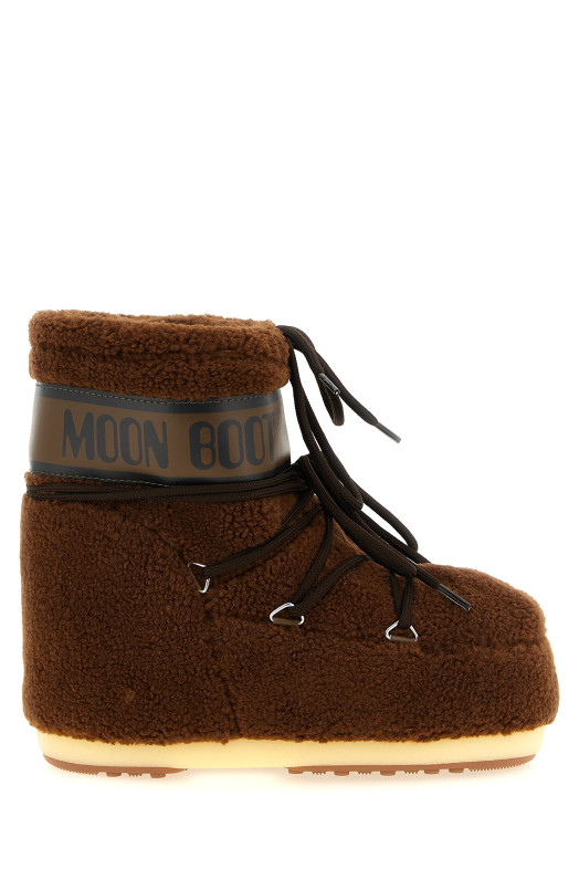 Icon Low Fleece ankle boots Brown