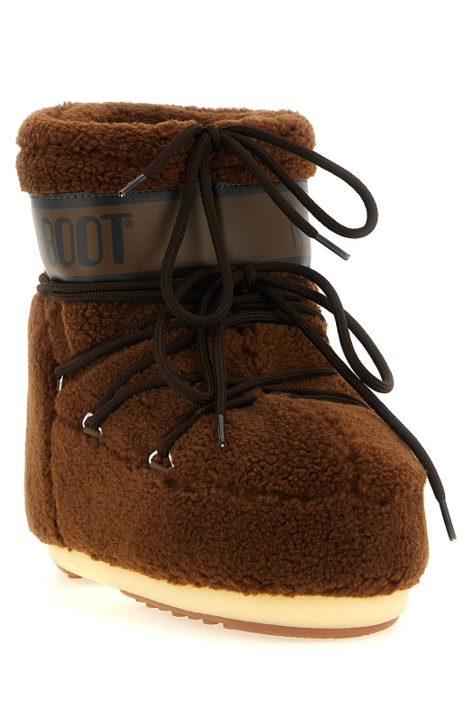 Icon Low Fleece ankle boots Brown
