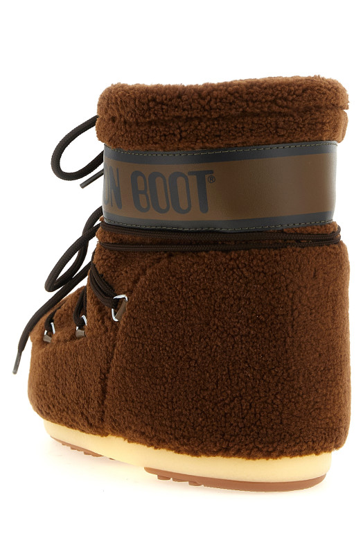 Icon Low Fleece ankle boots Brown