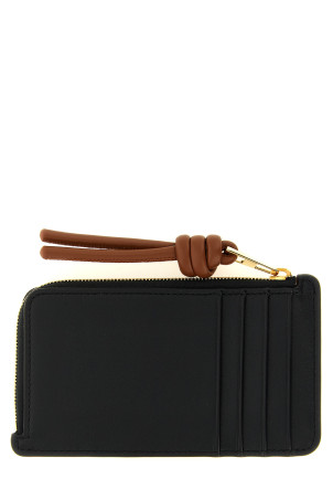KNOT detail card holder Black