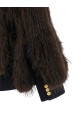 Jacket with fur inserts Brown